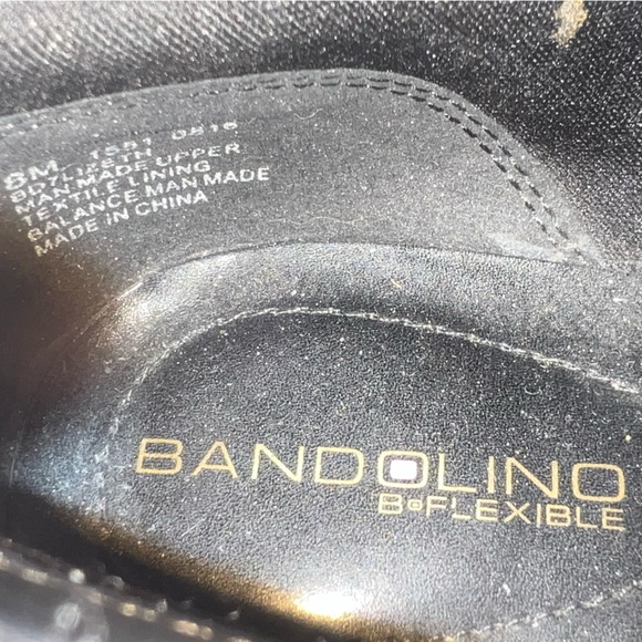 Bandolino B Flexible Black Heeled Ankle Boots… Size 8M with Zippers and Shinny - Picture 4 of 4